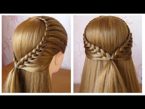 Coiffure avec tresse ♡ Coiffure pour tous les jours (pour l'ecole/college/travail) ♡ facile à faire