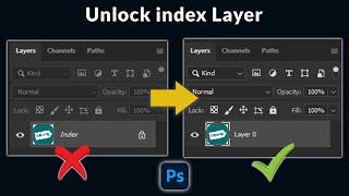 How to Unlock Index Layer in Photoshop