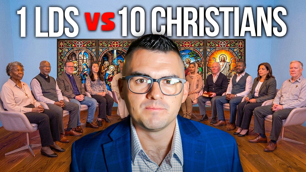 1 Mormon vs 10 Christians Heated Debate