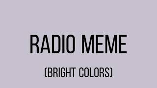 Cover art for RADIO MEME