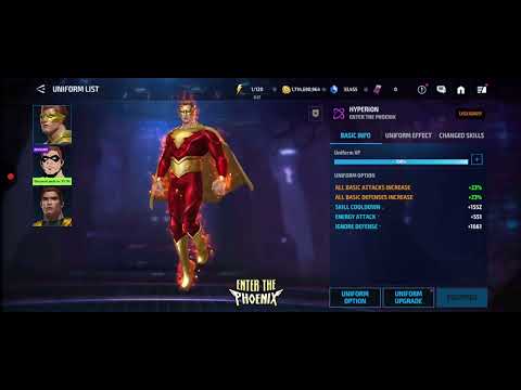 Maxing Hyperion's uniform