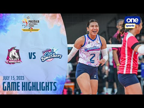 Akari vs. Creamline highlights | 2023 PVL Invitational Conference - July 15, 2023