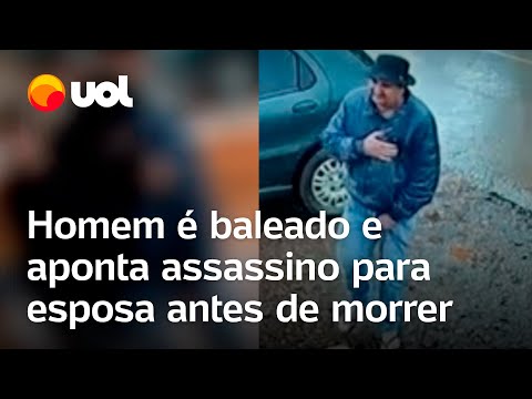 Homem é baleado, vai até esposa e aponta o atirador antes de morrer em SC; veja vídeo