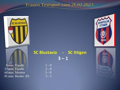 Frauen Testspiel  SC Blustavia -  SC Ittigen