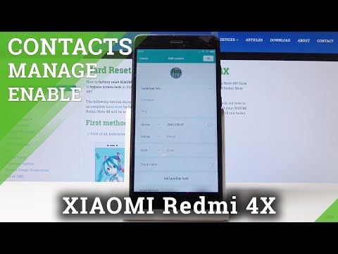 How to Add Profile Picture in XIAOMI Redmi 4X - Personalize Contact
