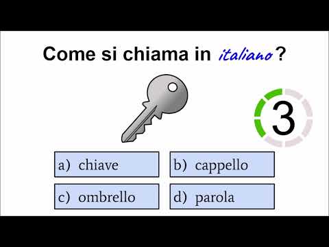 Easy Italian Vocabulary Quiz #14 - level A1 - Can You pass this quiz?