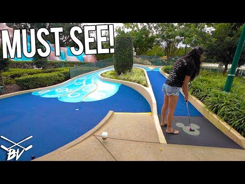 MUST PLAY ONE OF A KIND MINI GOLF COURSE AT DISNEY WORLD! LUCKY HOLE IN ONES!