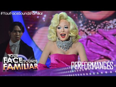 Your Face Sounds Familiar: Myrtle Sarrosa as Marilyn Monroe - "Diamonds are a girl's bestfriend"