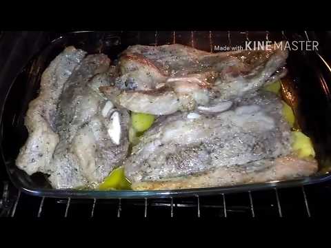 CHURRASCO CON PATATAS PANADERAS HORNO FACILÍSIMO