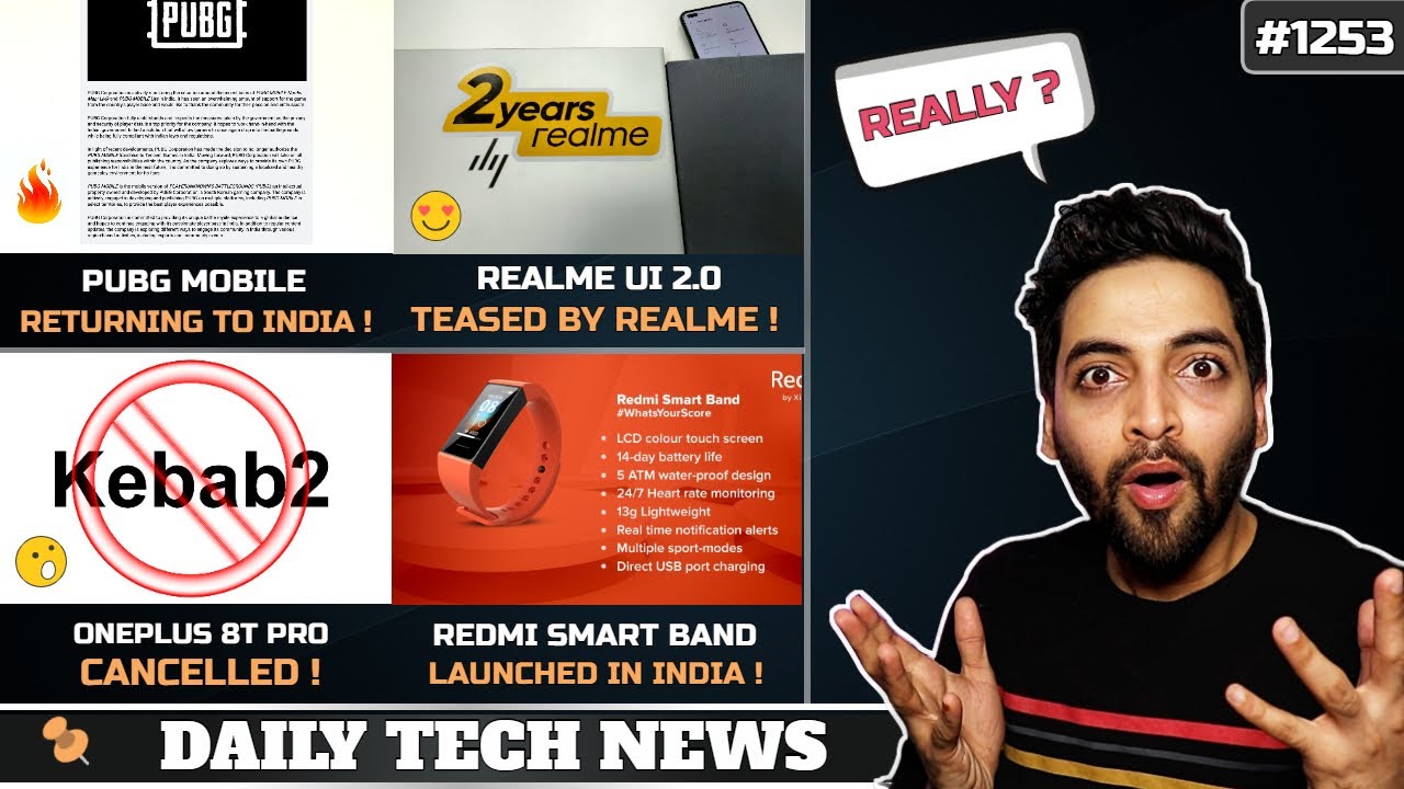 PUBG Mobile Returns😲,POCO X3 India Price Revealed😒,Realme UI 2.0 Coming,POCO M2 Confusion,Redmi Band