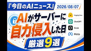 【AIニュース 8/7】AIがサーバーに自力侵入した日