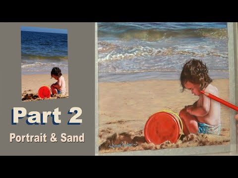 Pastel Seascape Tutorial | Easy Way To Draw The Figure & The Sand. Narrated With Some Realtime