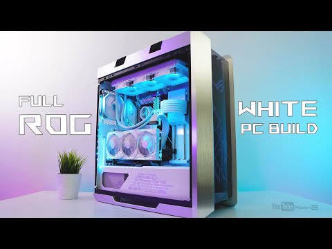 ($4000) Php 200K FULL ROG WHITE Gaming PC Time Lapse Build