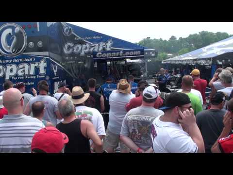 TOP FUEL Nitro Warmup and Rev - Brandon / Kenny Bernstein - Love the Assault on the senses