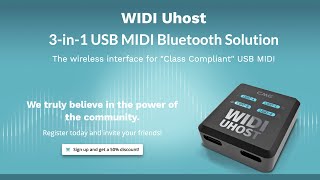Video thumbnail for CME WIDI Uhost 3 Minute Test Video Prototype I - April 2021 - Wireless MIDI Bluetooth MIDI USB MIDI by CME Pro - The MIDI Experts