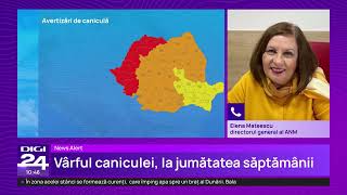 Căldură extremă în România: Alerte Cod roşu de caniculă în mai multe judeţe