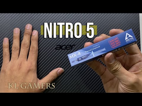 ACER Nitro 5 Gaming Laptop AN515-52-78AS Disassemble Replace ARCTIC MX-4 Thermal Compound