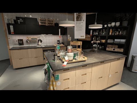 IKEA FRÖJERED & NICKEBO – Large Kitchen Island with EKBACKEN Countertop