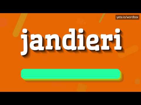 JANDIERI - HOW TO PRONOUNCE IT!?