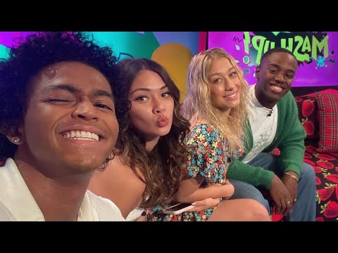 The Next Step cast in the UK for S8! (Briar Nolet, Noah Zulfikar, Katie Ortencio, Benjamin Williams)