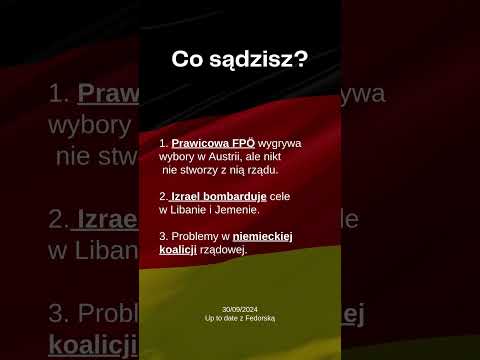 Up to date z Fedorską 30/09/2024