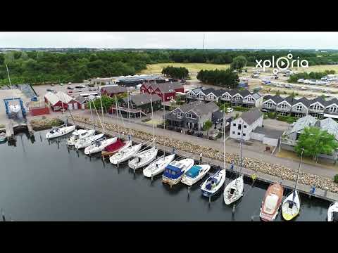 Koge marina, Køge Marina, Baltic Denmark 2018.07 aerial video