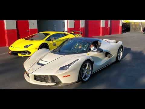 La Ferrari Aperta and Lamborghini Aventador SVJ