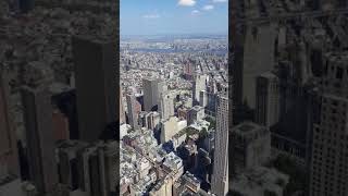NEW YORK CITY VIEW FROM THE 100TH FLOOR OF THE WORLD TRADE CENTER