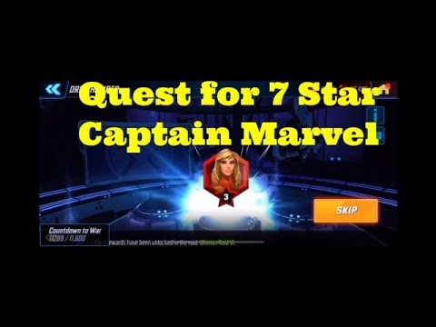 Marvel Strike Force Orb Opening - MASSIVE 90+ Premium+Red Orbs - Quest for 7 Star Captain Marvel -