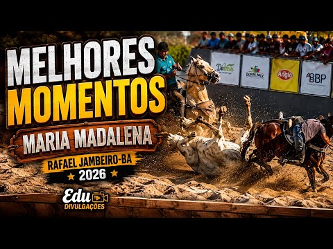 A VAQUEJADA QUE PAROU RAFAEL JAMBEIRO | PARQUE  PARQUE MARIA MADALENA 2026 - MELHORES MOMENTOS 