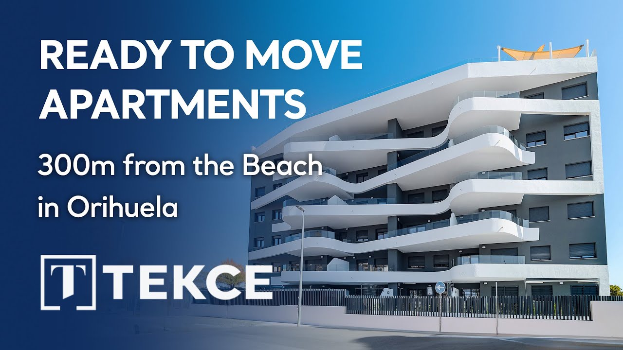 Ready to Move Apartments 300 M from the Sea in Orihuela