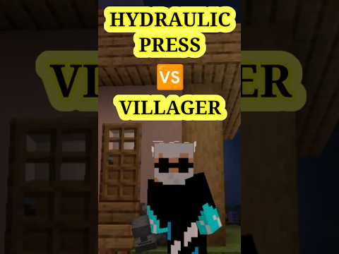 Minecraft Villager Dies Under Hydraulic Press 🔥