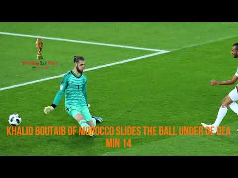 Spain vs Morocco  0-1 Khalid Boutaib Goal