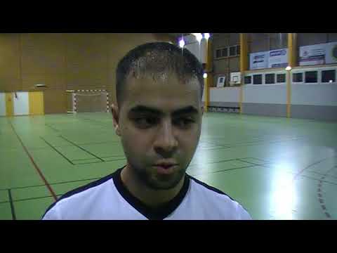R1 Futsal  - Oucahb TAOUBANE (FC Chavanoz ) réagit après la victoire contre VAULX EN VELIN Futsal