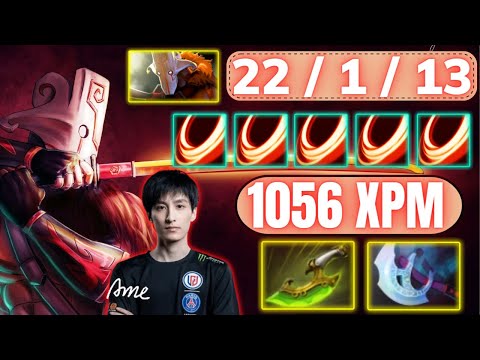 🔥 AME Juggernaut Carry 22 Kills 🔥 1056 XPM Abyssal Blade & Skadi Full Item AME - Dota 2