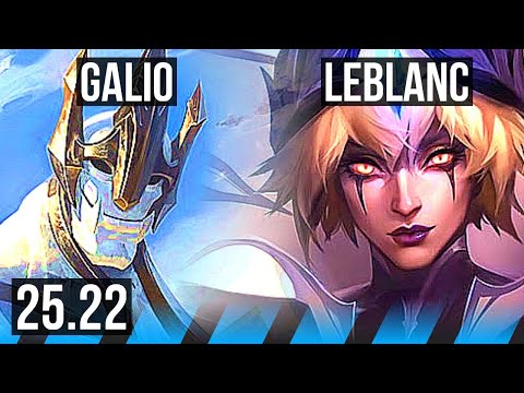 GALIO vs LEBLANC (MID) | 10/4/11 | EUW Master | 25.22