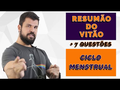 Resumão do Vitão - Fisiologia Humana - Ciclo Menstrual - Conteúdo + 7 Exercícios ENEM UERJ FUVEST