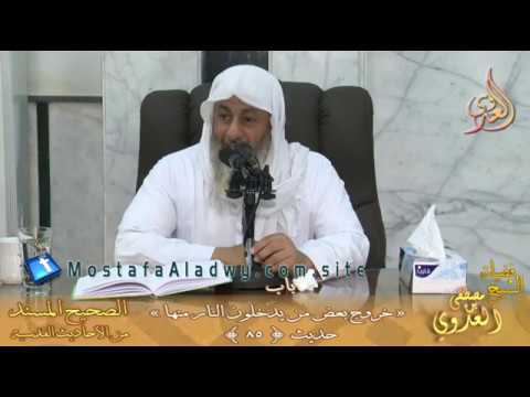  شرح الأحاديث القدسية باب (خروج بعض من يدخلون النار منها ) ح 85 لفضيلة الشيخ مصطفى العدوي 