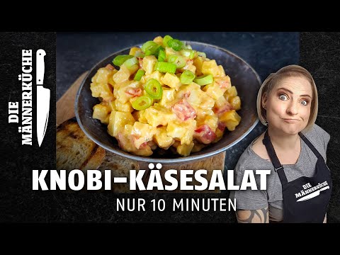 🧄🧀 Knoblauch-Käsesalat I Schnelles Abendessen I Einfaches Rezept