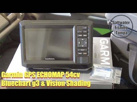 UnBoxing Garmin Fish Finder GPS ECHOMAP 54cv UHD2 BlueChart g3 Vision Card & BIG FISH 120 Kayak
