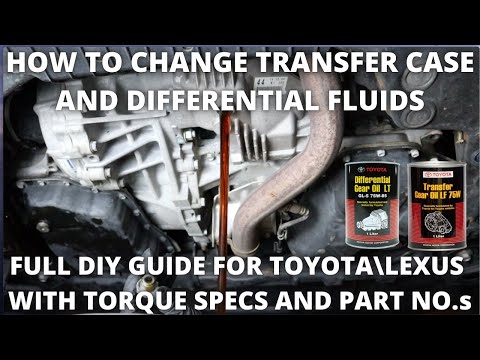 How to change Transfer Case and Differential Fluid on Toyota and Lexus