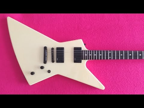 ESP Explorer E.X.P. Custom James Hetfield Metallica 1998 Olympic White image 26