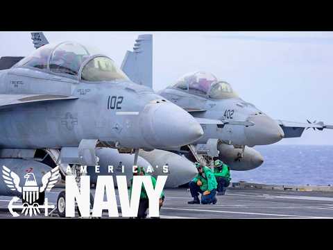 U.S. Navy: Aircraft carrier USS George H.W. Bush (CVN 77) operating in the Atlantic Ocean.