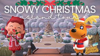 BRAND NEW Christmas Island tour for 2024!! Snowy Winter ❄️🎄 ACNH | Animal Crossing New Horizons