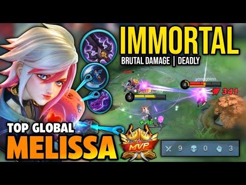 IMMORTAL! MELISSA BEST BUILD 2022 | TOP GLOBAL MELISSA GAMEPLAY | MOBILE LEGENDS✓