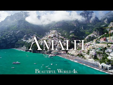 Amalfi Coast 4K Drone Nature Film - Peaceful Piano Music - Scenic Relaxation
