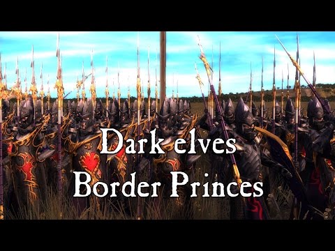 Dark Elves vs Border Princes - Call of Warhammer - Medieval 2 Total War