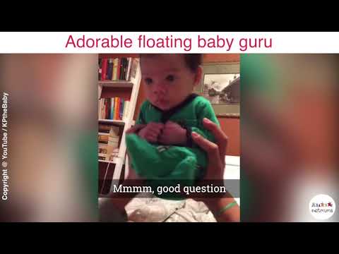 Adorable floating baby guru