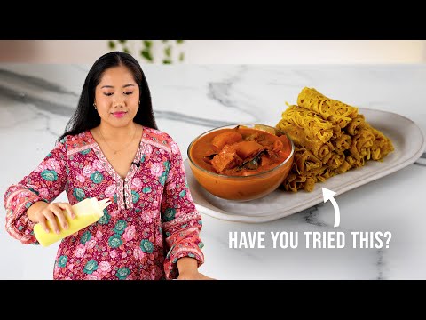 Vegan Roti Jala with Chicken Style Veggie Curry