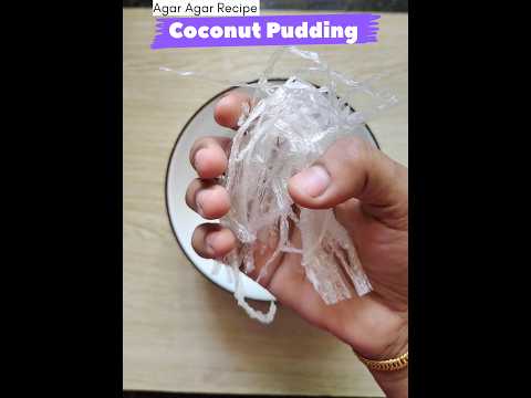 COCONUT PUDDING WITH AGAR AGAR | Easy Coconut Jelly |Kadal pasi Pudding #agaragar #coconutpudding